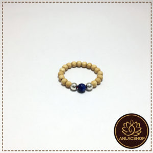 Vòng dâu tằm bi bạc đá Kyanite cho bé sơ sinh 05