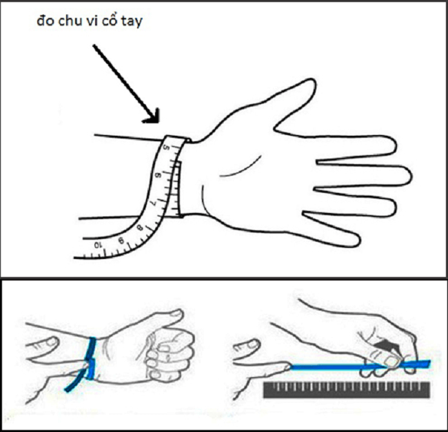 Hướng dẫn đo chu vi cổ tay
