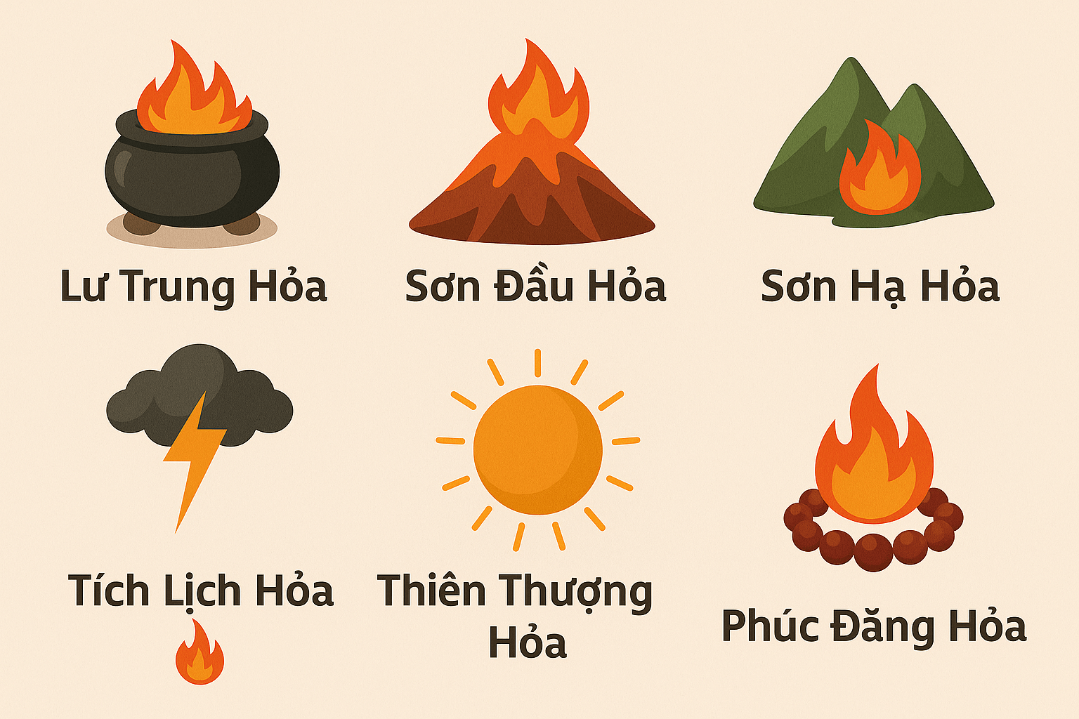 Khám phá ý nghĩa các nạp âm hành Hỏa