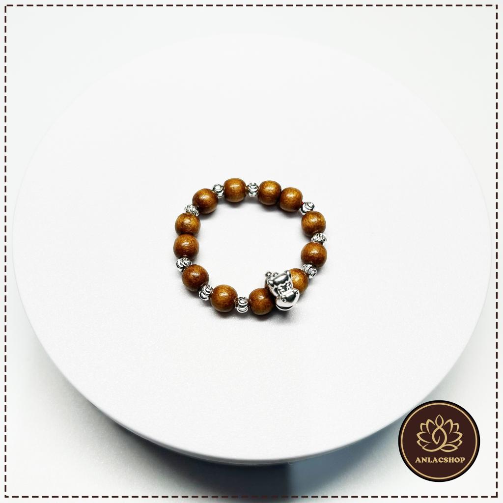 Vòng dâu tằm 9 bi bạc con giáp Ngọ Như Ý cho bé gái sinh năm Bính Ngọ 2026