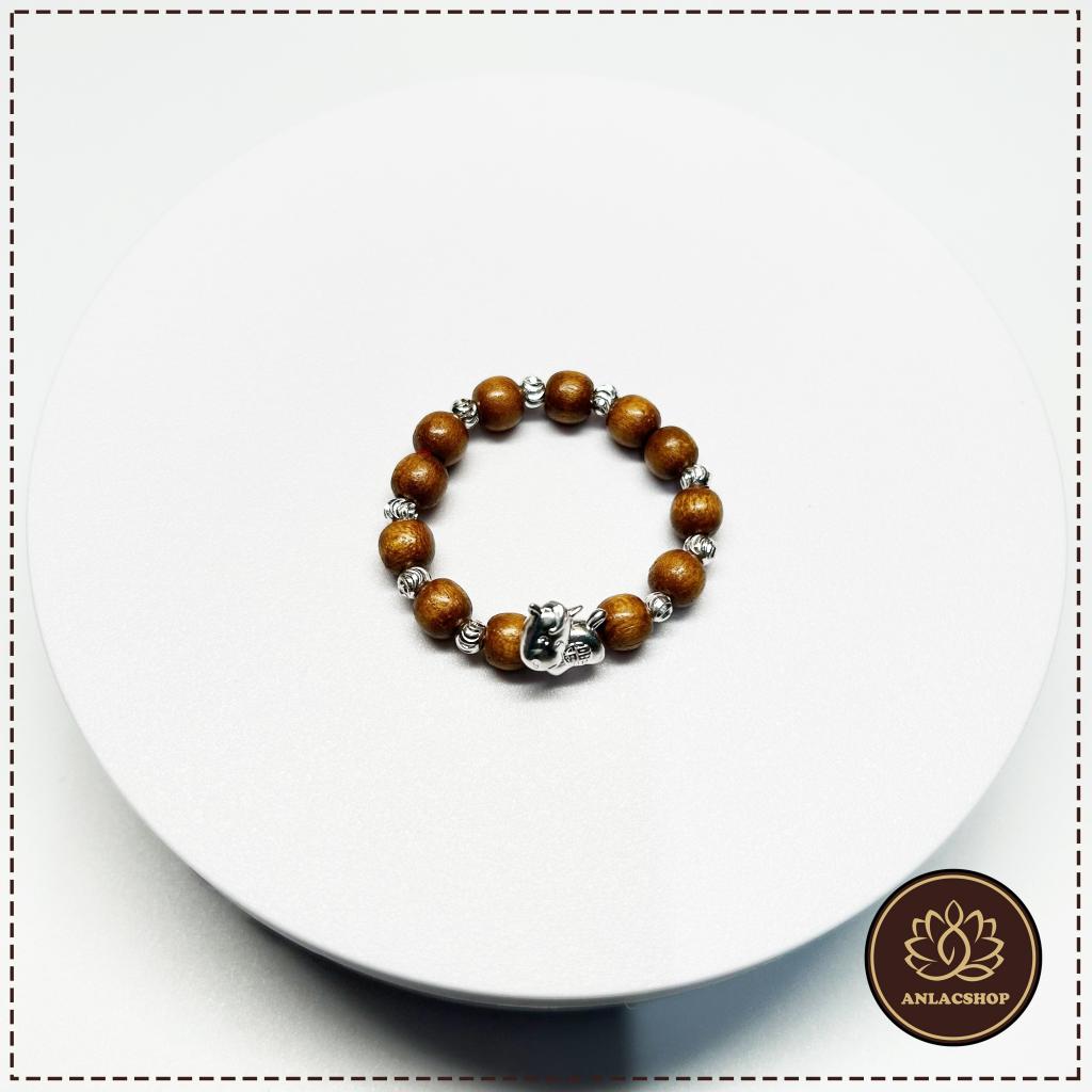 Vòng dâu tằm 9 bi bạc con giáp Ngọ Vạn Phúc cho bé gái sinh năm Giáp Ngọ 2026