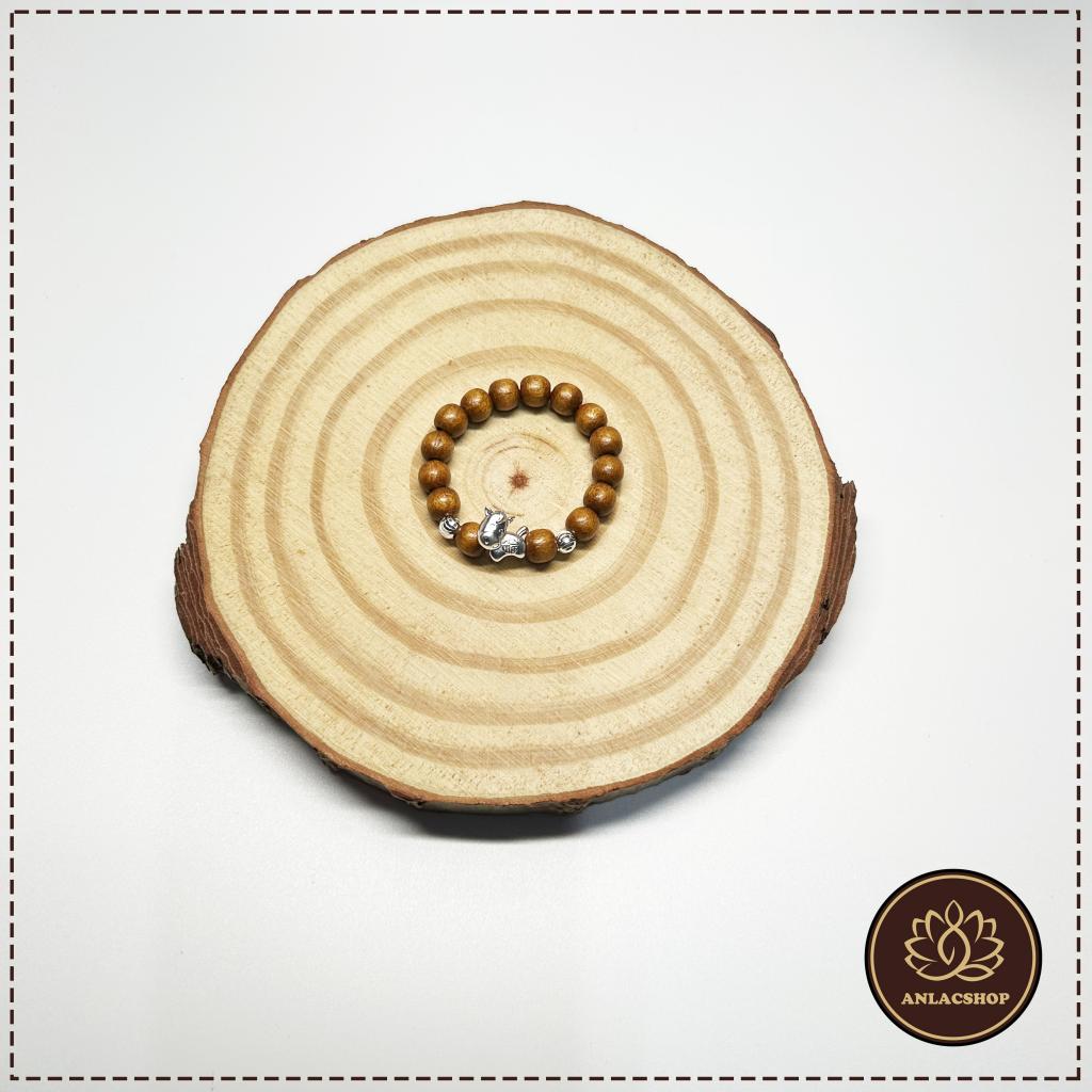 Vòng dâu tằm bi bạc con giáp Ngọ Vạn Phúc cho bé sinh năm Bính Ngọ 2026